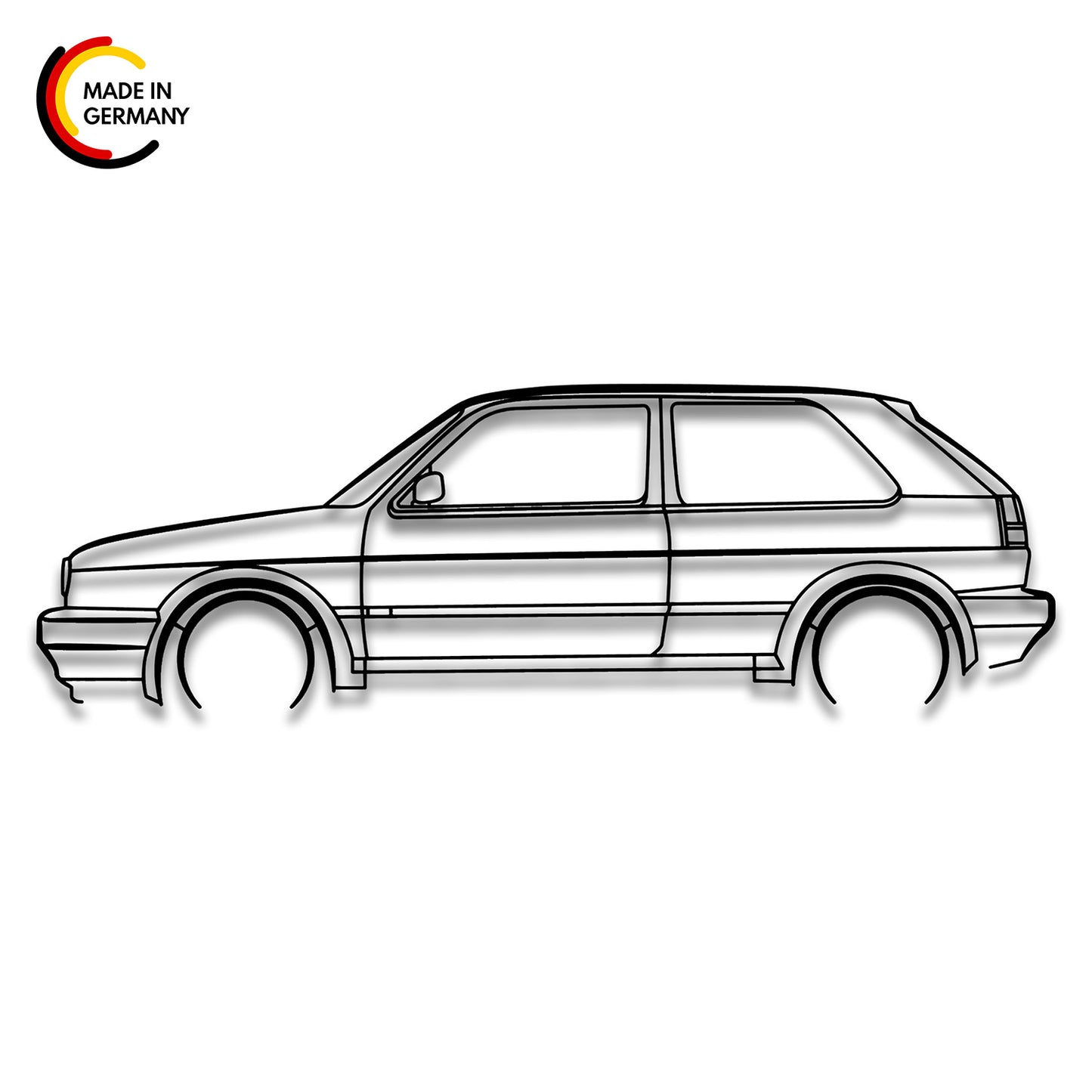 VW Golf GTI MK2 - Car Silhouette