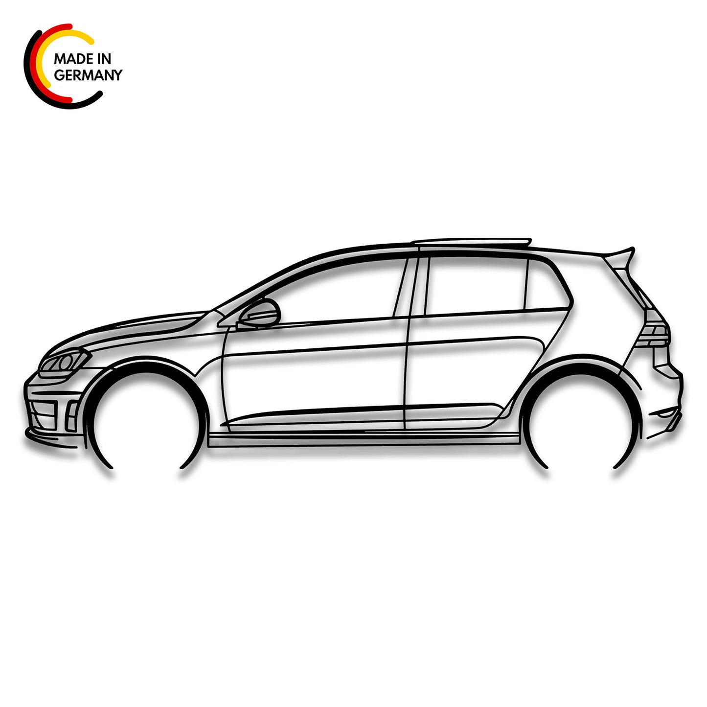 VW Golf R MK7 - Car Silhouette