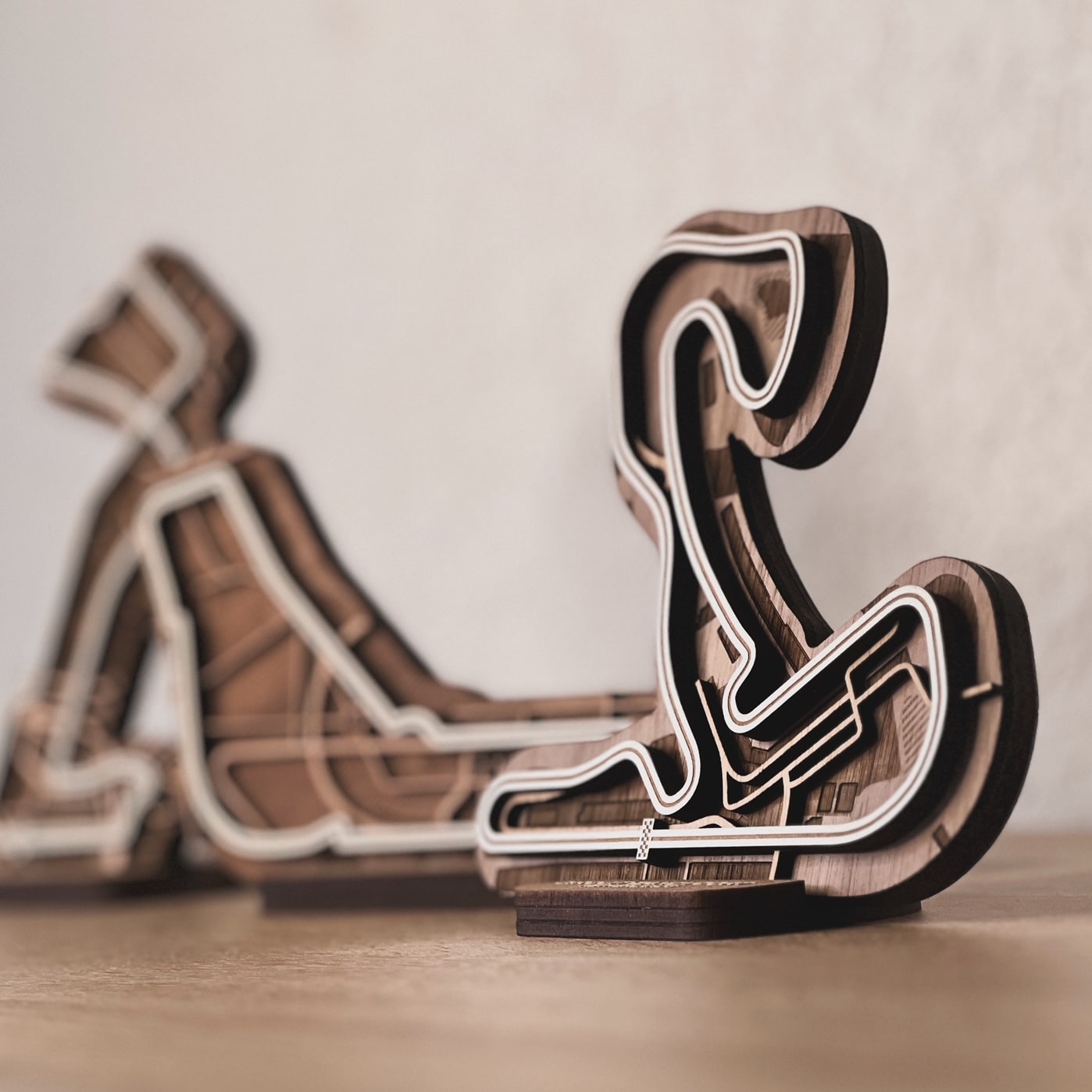 Circuit Zandvoort Dutch Grand Prix Wooden Racetrack Statue - F1 Wall Art Gift for Motorsport Fans